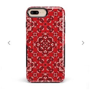 Casely new Bold Red Bandana iPhone 8 Plus Case